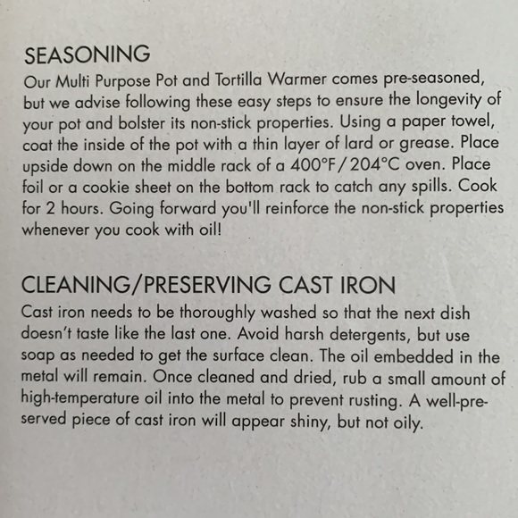 Outset Cast Iron Multi-Purpose Pot, Tortilla and Pancake Warmer with Lid 3 Quart - Picture 7 of 9